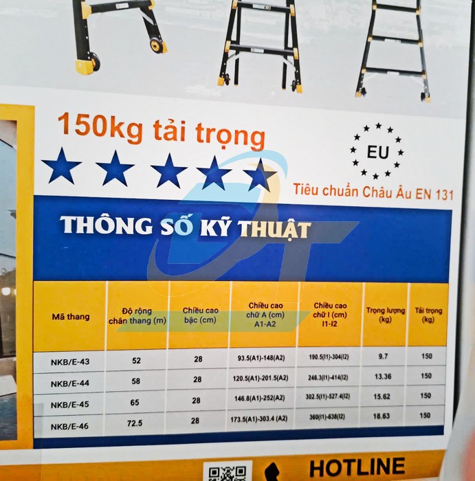 Thang nhôm gấp đa năng Nikawa NKE-44  Nikawa | Giá rẻ nhất - Công Ty TNHH Thương Mại Dịch Vụ Đạt Tâm