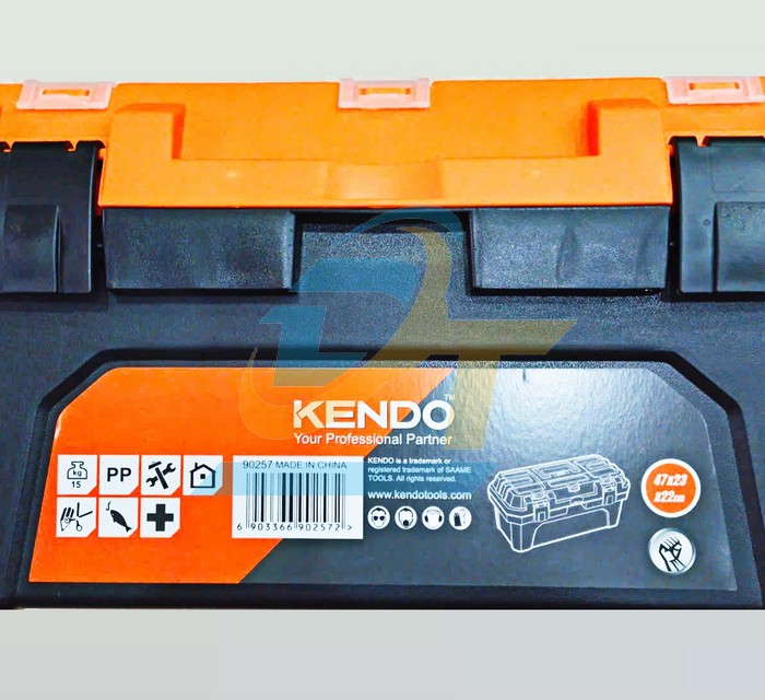 Thùng đồ nghề 470x230x220mm Kendo 90257  KENDO | Giá rẻ nhất - Công Ty TNHH Thương Mại Dịch Vụ Đạt Tâm