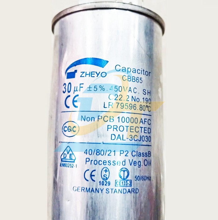 Tụ nhôm CBB65 450V 30uF  China | Giá rẻ nhất - Công Ty TNHH Thương Mại Dịch Vụ Đạt Tâm