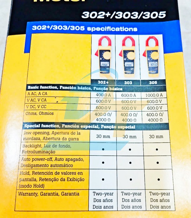 Ampe kìm đo dòng AC 1000A Fluke 305 FLUKE 305 Fluke | Giá rẻ nhất - Công Ty TNHH Thương Mại Dịch Vụ Đạt Tâm