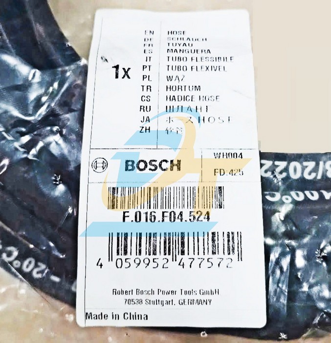 Dây phun áp lực 10M Bosch F016F04524  Bosch | Giá rẻ nhất - Công Ty TNHH Thương Mại Dịch Vụ Đạt Tâm