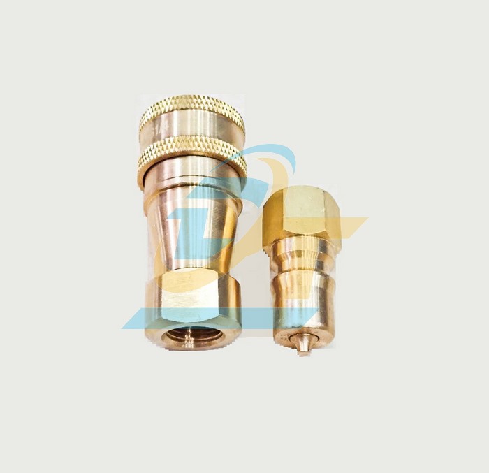 Khớp nối nhanh thủy lực đồng thau KZD 1/4" - 13mm (Đực - Cái)  China | Giá rẻ nhất - Công Ty TNHH Thương Mại Dịch Vụ Đạt Tâm