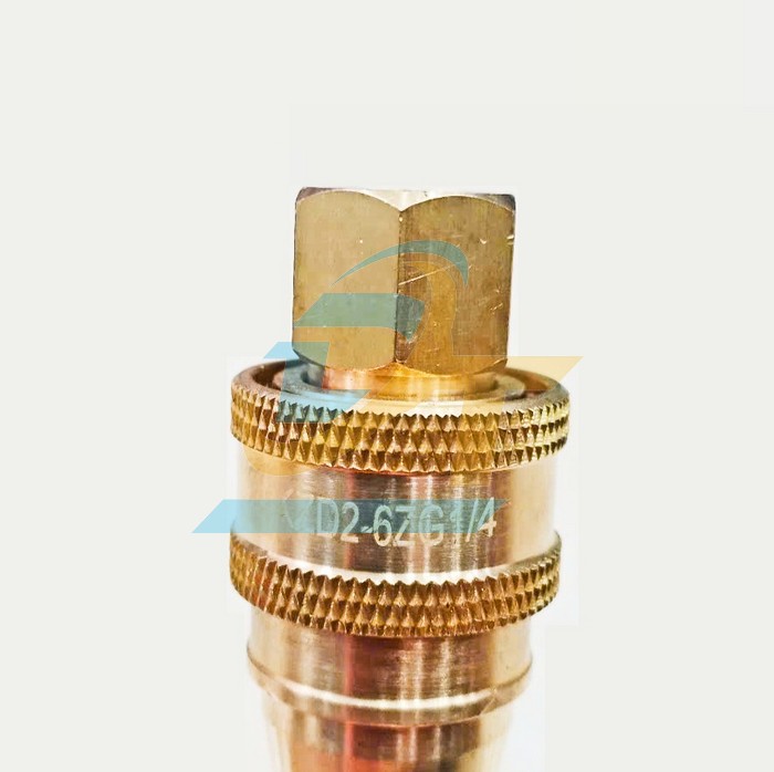 Khớp nối nhanh thủy lực đồng thau KZD 1/4" - 13mm (Đực - Cái)  China | Giá rẻ nhất - Công Ty TNHH Thương Mại Dịch Vụ Đạt Tâm