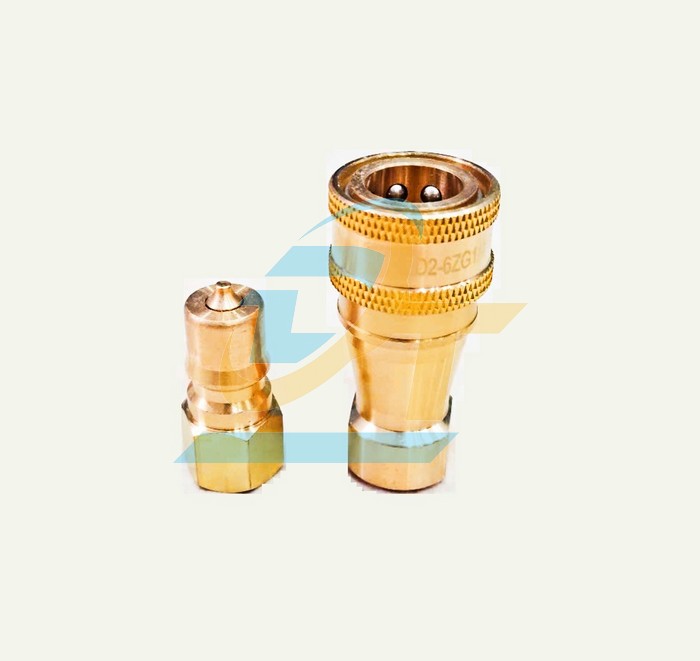 Khớp nối nhanh thủy lực đồng thau KZD 1/4" - 13mm (Đực - Cái)  China | Giá rẻ nhất - Công Ty TNHH Thương Mại Dịch Vụ Đạt Tâm
