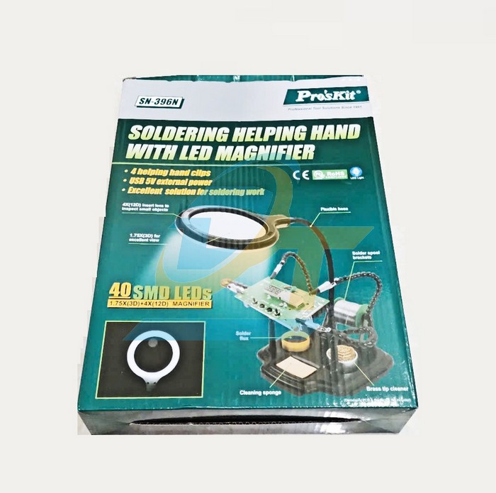 Kính lúp kẹp board 1.75X (3D) + 4X (12D) Pro'skit SN-396N  Pro'skit | Giá rẻ nhất - Công Ty TNHH Thương Mại Dịch Vụ Đạt Tâm