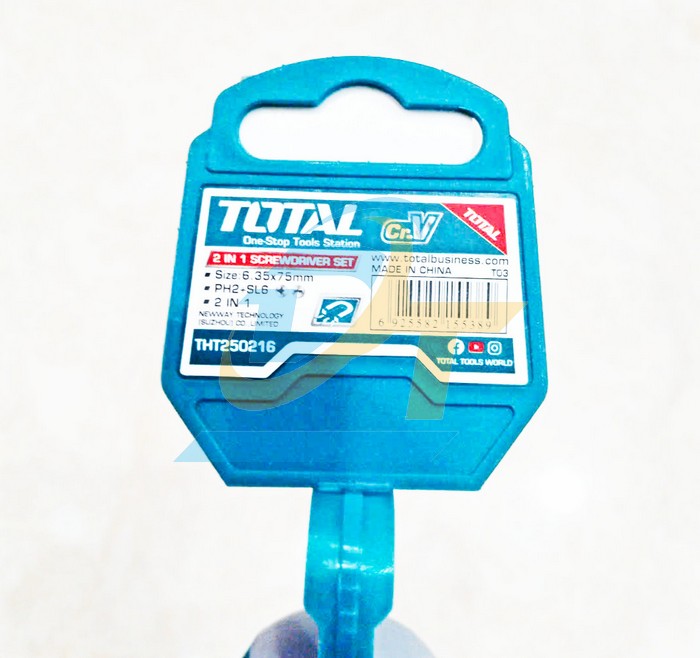 Tua vít 2 đầu dẹp và bake 75mm Total THT250216  Total | Giá rẻ nhất - Công Ty TNHH Thương Mại Dịch Vụ Đạt Tâm