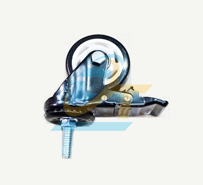 Bánh xe nhựa PVC phi 60 càng xoay có khóa (Cọc vít)  VietNam | Giá rẻ nhất - Công Ty TNHH Thương Mại Dịch Vụ Đạt Tâm
