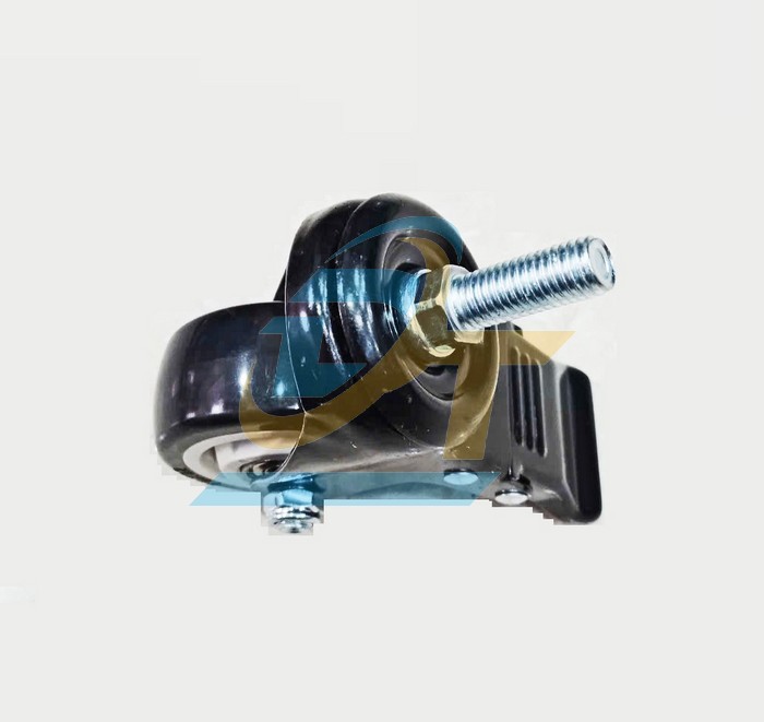 Bánh xe nhựa PVC phi 60 càng xoay có khóa (Cọc vít)  VietNam | Giá rẻ nhất - Công Ty TNHH Thương Mại Dịch Vụ Đạt Tâm