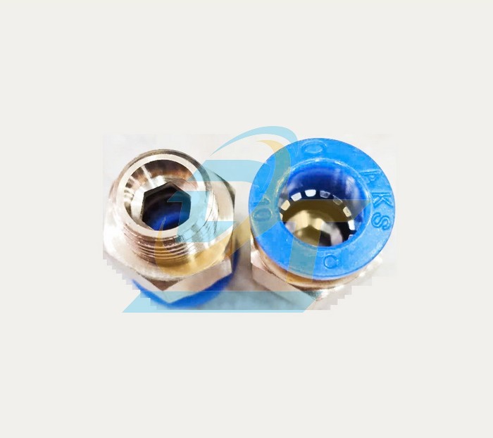 Đầu nối hơi thẳng ren ngoài 13 ống 10 China PC10-02  China | Giá rẻ nhất - Công Ty TNHH Thương Mại Dịch Vụ Đạt Tâm