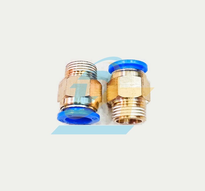 Đầu nối hơi thẳng ren ngoài 17 ống 12 China PC12-03  China | Giá rẻ nhất - Công Ty TNHH Thương Mại Dịch Vụ Đạt Tâm