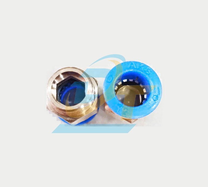 Đầu nối hơi thẳng ren ngoài 17 ống 12 China PC12-03  China | Giá rẻ nhất - Công Ty TNHH Thương Mại Dịch Vụ Đạt Tâm