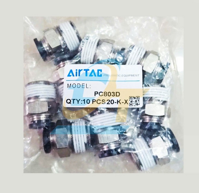Đầu nối hơi thẳng ren ngoài 17 ống 8 Airtac PC803D PC803D Airtac | Giá rẻ nhất - Công Ty TNHH Thương Mại Dịch Vụ Đạt Tâm