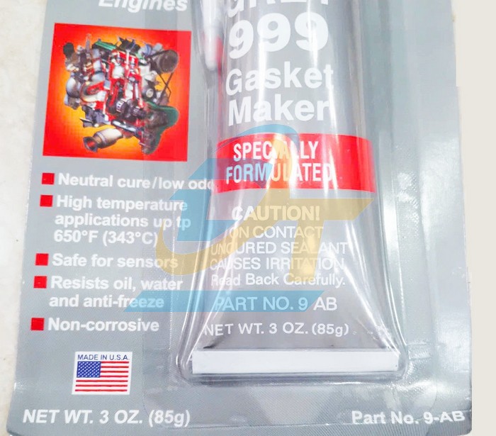 Keo thế ron chịu nhiệt màu xám ABRO Grey 999 Gasket Maker 85g  ABRO | Giá rẻ nhất - Công Ty TNHH Thương Mại Dịch Vụ Đạt Tâm