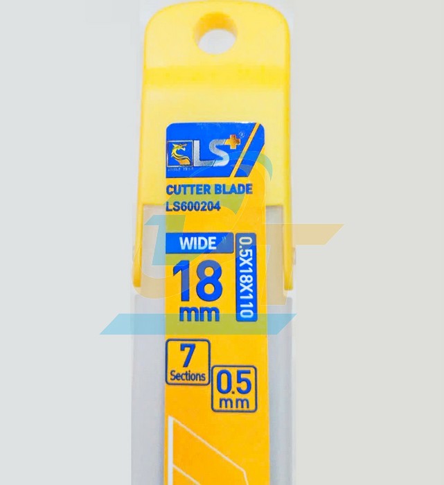 Lưỡi dao rọc giấy thép SK5 0.5x18x110mm LS+ LS600204  LS+ | Giá rẻ nhất - Công Ty TNHH Thương Mại Dịch Vụ Đạt Tâm