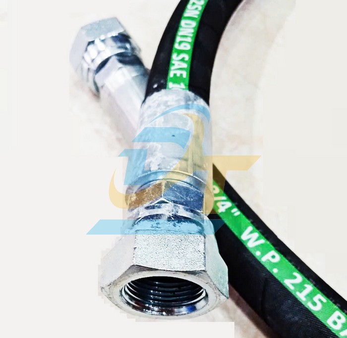 Ống tuy &ocirc; thủy lực 2 lớp bố 3/4"x1.5M bấm 2 đầu ren trong 27 c&ocirc;n l&otilde;m  VietNam | Gi&aacute; rẻ nhất - C&ocirc;ng Ty TNHH Thương Mại Dịch Vụ Đạt T&acirc;m