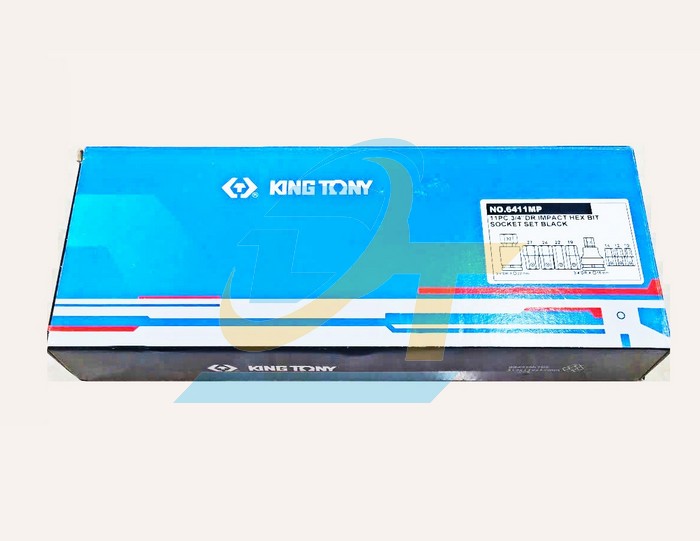 Bộ khẩu tuýp 3/4" lắp lục giác rời 11 chi tiết 10-32mm Kingtony 6411MP  KingTony | Giá rẻ nhất - Công Ty TNHH Thương Mại Dịch Vụ Đạt Tâm
