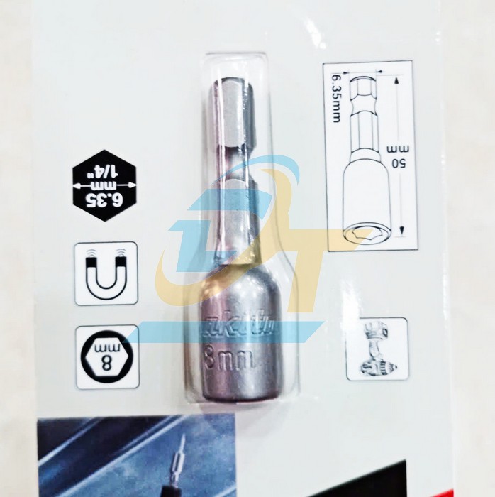 Đầu siết tôn 8mm dài 50mm Makita B-38934  Makita | Giá rẻ nhất - Công Ty TNHH Thương Mại Dịch Vụ Đạt Tâm