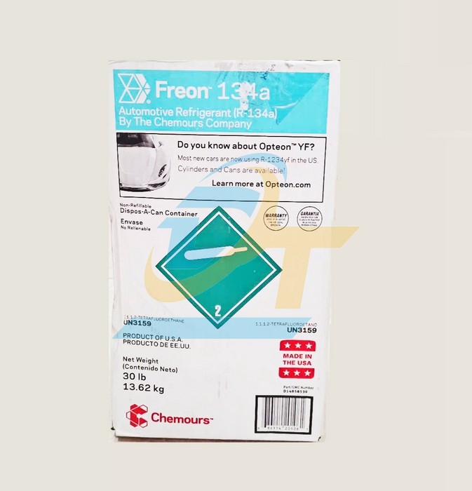 Gas lạnh R134A Chemours Freon 13.62kg (USA)  CHEMOURS | Giá rẻ nhất - Công Ty TNHH Thương Mại Dịch Vụ Đạt Tâm