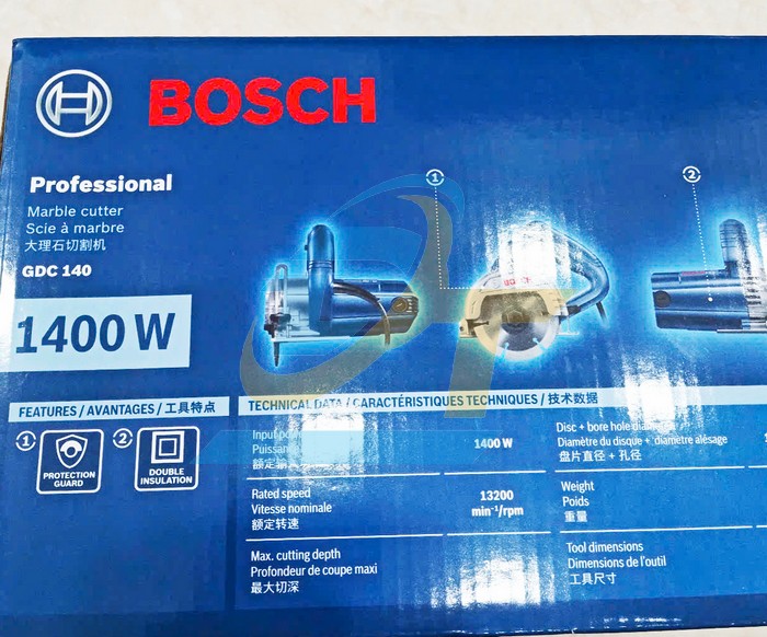 Máy cắt gạch 1400W Bosch GDC140 GDC140 Bosch | Giá rẻ nhất - Công Ty TNHH Thương Mại Dịch Vụ Đạt Tâm
