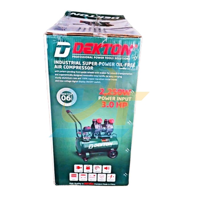 Máy nén khí không dầu 50L 3HP 2250W Dekton DK-AC6950PLUS  DEKTON | Giá rẻ nhất - Công Ty TNHH Thương Mại Dịch Vụ Đạt Tâm