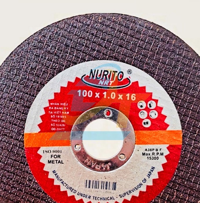 Đá cắt sắt Nurito 100x1.0x16  NURITO | Giá rẻ nhất - Công Ty TNHH Thương Mại Dịch Vụ Đạt Tâm