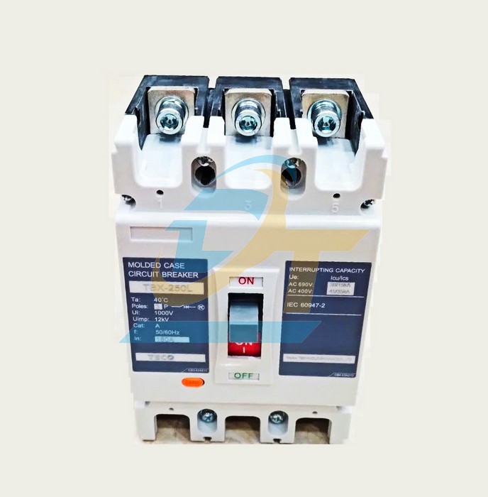 Cầu dao tự động (MCCB) Teco TBX-250L 3P 160A 45kA  Teco | Giá rẻ nhất - Công Ty TNHH Thương Mại Dịch Vụ Đạt Tâm