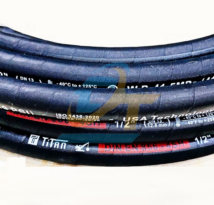 Ống tuy ô thủy lực 4 lớp thép 4SH Titan 1/2" (13x24mm)  TITAN | Giá rẻ nhất - Công Ty TNHH Thương Mại Dịch Vụ Đạt Tâm