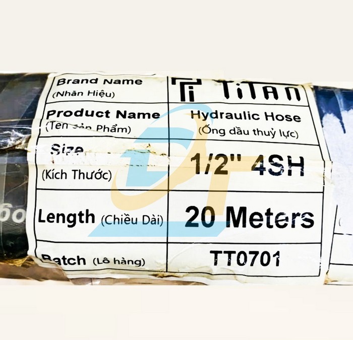 Ống tuy ô thủy lực 4 lớp thép 4SH Titan 1/2" (13x24mm)  TITAN | Giá rẻ nhất - Công Ty TNHH Thương Mại Dịch Vụ Đạt Tâm
