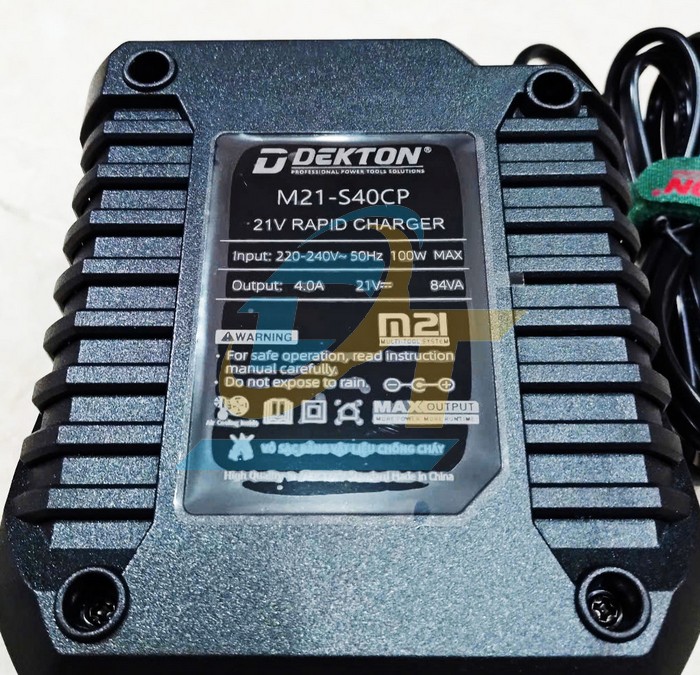 Sạc pin 21V 4.0A Dekton M21-S40CP  DEKTON | Giá rẻ nhất - Công Ty TNHH Thương Mại Dịch Vụ Đạt Tâm