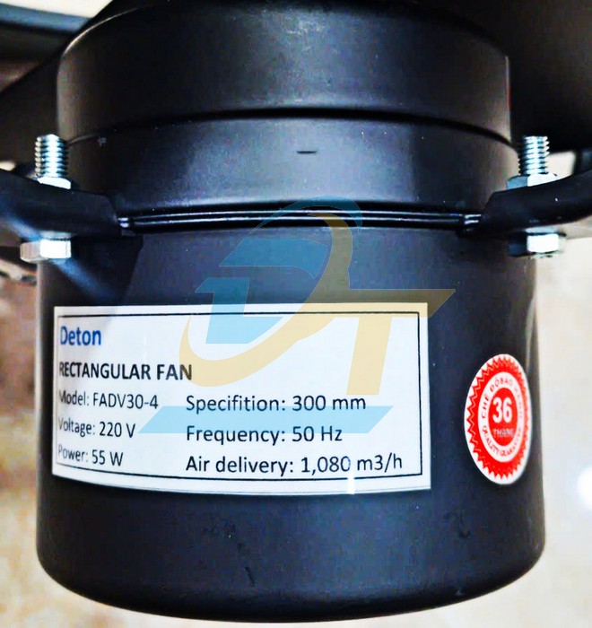 Quạt thông gió vuông 220V 55W Deton FADV30-4 (Không lá sách)  DETON | Giá rẻ nhất - Công Ty TNHH Thương Mại Dịch Vụ Đạt Tâm