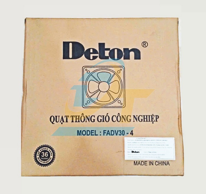 Quạt thông gió vuông 220V 55W Deton FADV30-4 (Không lá sách)  DETON | Giá rẻ nhất - Công Ty TNHH Thương Mại Dịch Vụ Đạt Tâm