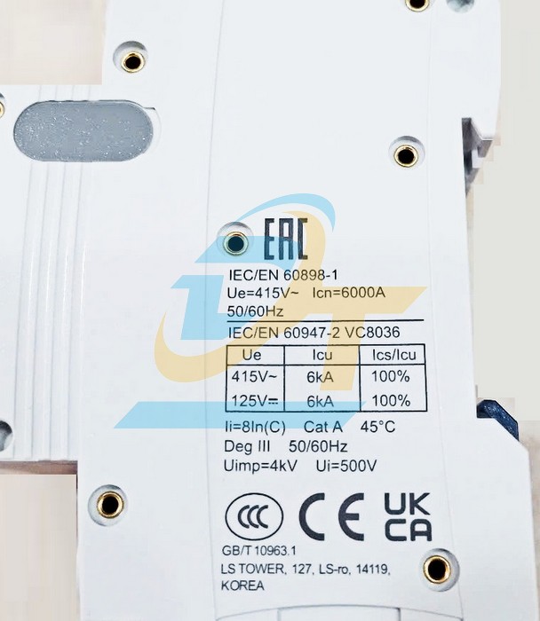 Cầu dao tự động (MCB) LS LA63N 3P 16A  LS | Giá rẻ nhất - Công Ty TNHH Thương Mại Dịch Vụ Đạt Tâm