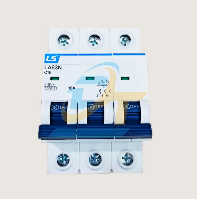 Cầu dao tự động (MCB) LS LA63N 3P 16A  LS | Giá rẻ nhất - Công Ty TNHH Thương Mại Dịch Vụ Đạt Tâm
