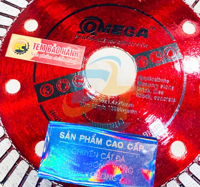 Lưỡi cắt gạch Omega 110x10x1.4x20  OMEGA-DiamondTools | Gi&aacute; rẻ nhất - C&ocirc;ng Ty TNHH Thương Mại Dịch Vụ Đạt T&acirc;m