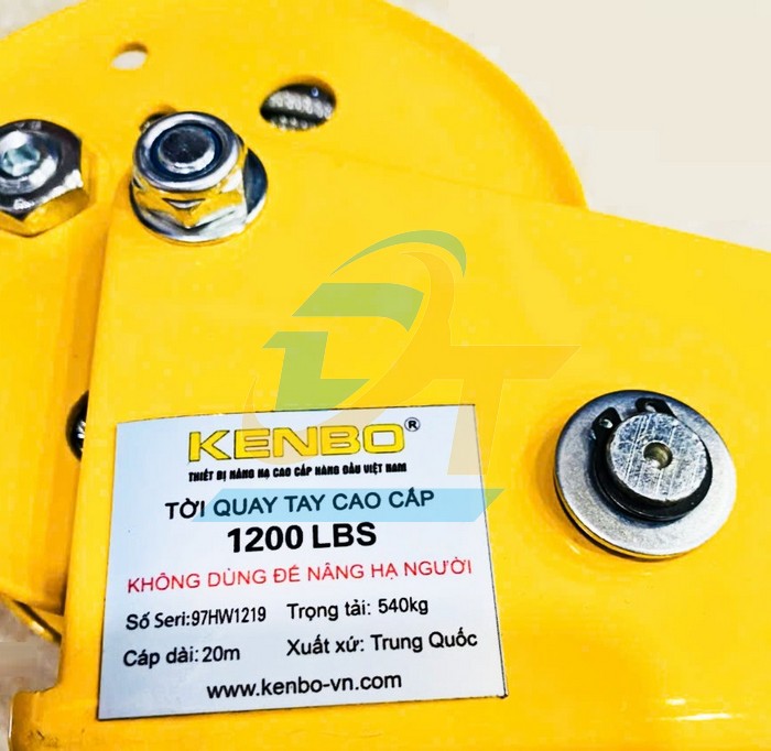 Tời quay tay cao cấp tải trọng 540kg Kenbo 1200LBS 20M  KENBO | Gi&aacute; rẻ nhất - C&ocirc;ng Ty TNHH Thương Mại Dịch Vụ Đạt T&acirc;m