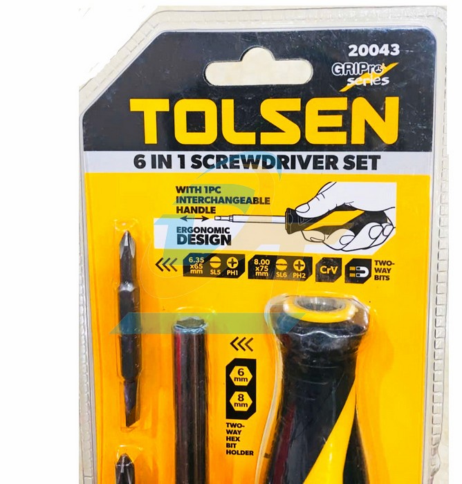 Bộ tua v&iacute;t 6 đầu 4 trong 1 Tolsen 20043  Tolsen | Gi&aacute; rẻ nhất - C&ocirc;ng Ty TNHH Thương Mại Dịch Vụ Đạt T&acirc;m