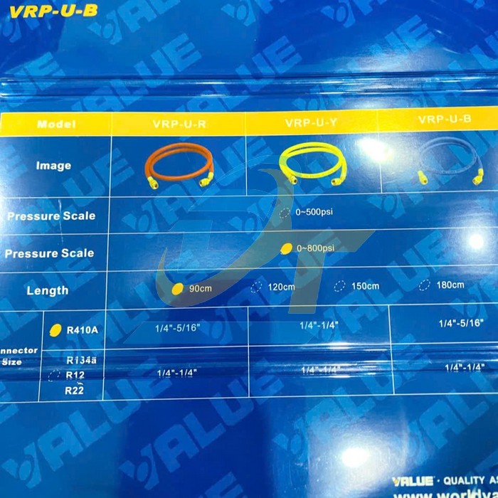 Bộ 3 d&acirc;y nạp gas Value R410A 90cm  VALUE | Gi&aacute; rẻ nhất - C&ocirc;ng Ty TNHH Thương Mại Dịch Vụ Đạt T&acirc;m