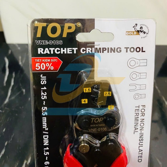 K&igrave;m bấm cos trợ lực số 6 (1.25-5.5mm2) 190mm TOP VNE-0106  TOP | Gi&aacute; rẻ nhất - C&ocirc;ng Ty TNHH Thương Mại Dịch Vụ Đạt T&acirc;m