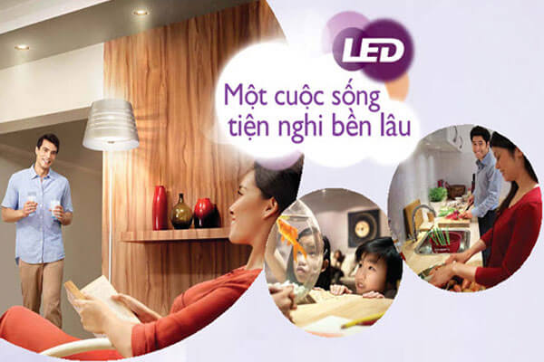 Giá trị bóng đèn led chiếu sáng đối với con người